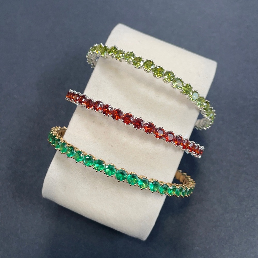 Bangle Gem Bracelet (ruby)